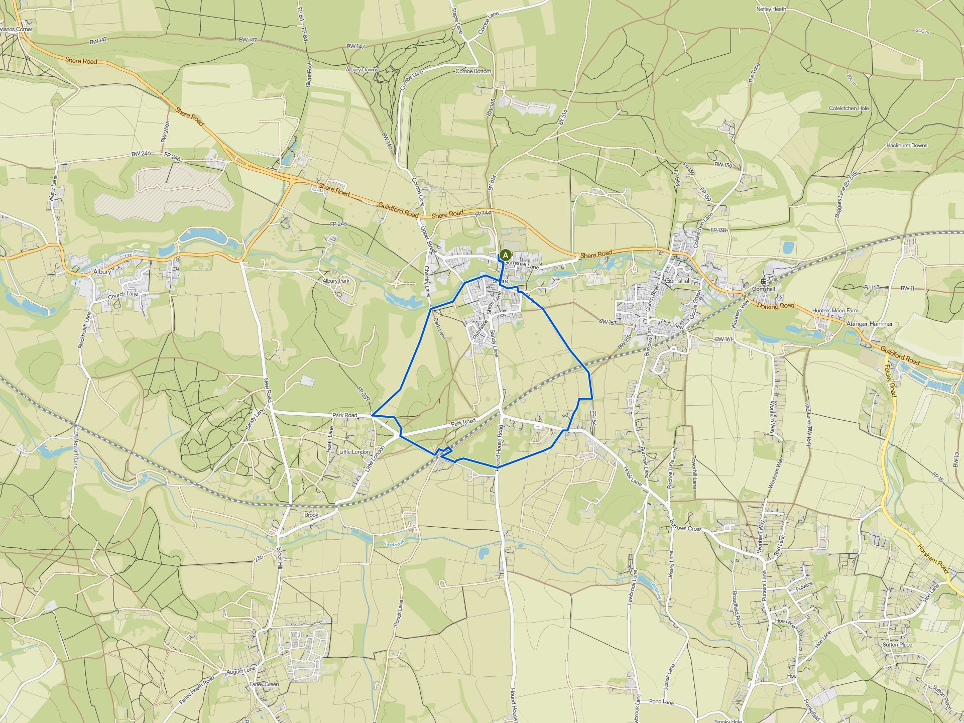 The best walks and hikes around Guildford | Komoot